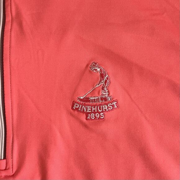 FootJoy Pinehurst Half-Zip Pink Performance Golf Vest - Picture 4 of 6